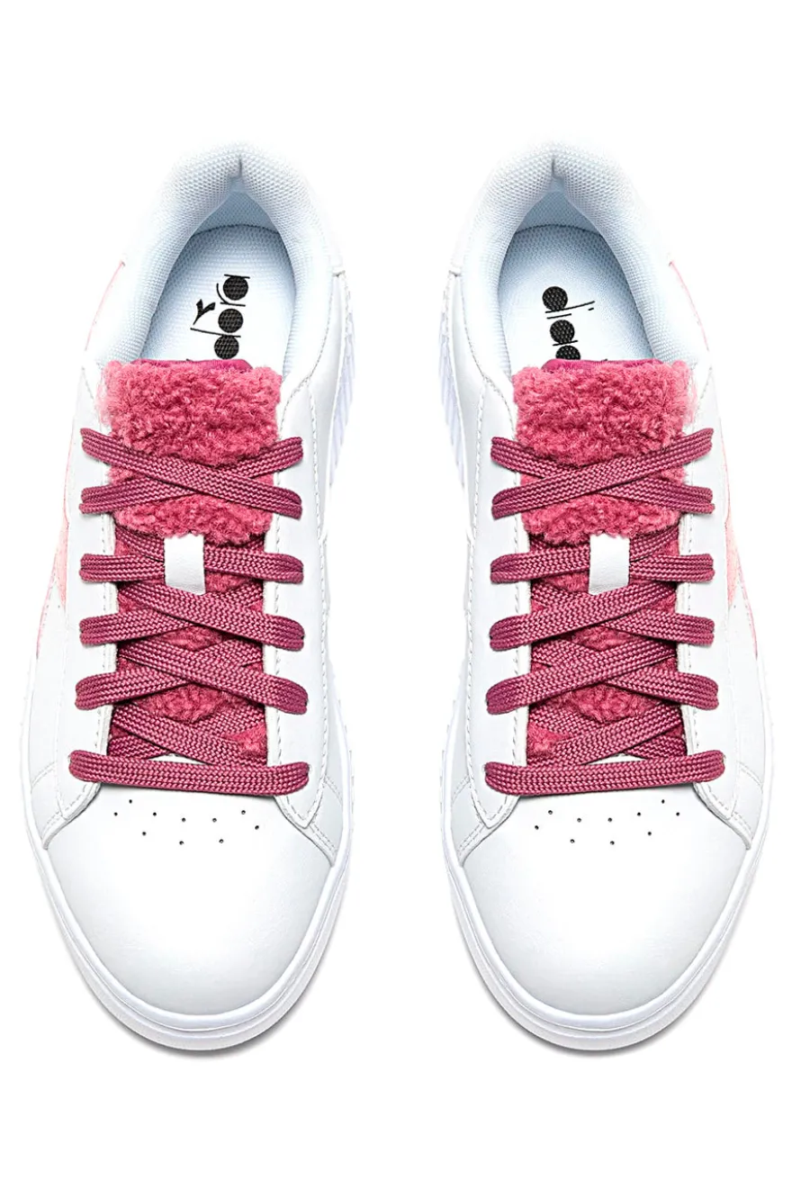 Sneakers Bianche e Rosa DIADORA GAME STEP P GS FLUFFY