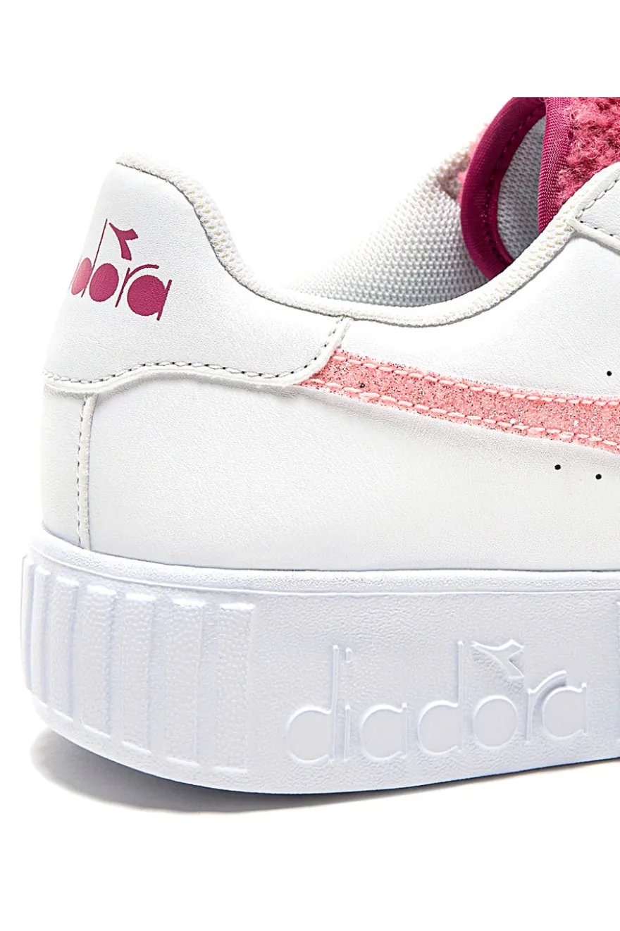 Sneakers Bianche e Rosa DIADORA GAME STEP P GS FLUFFY