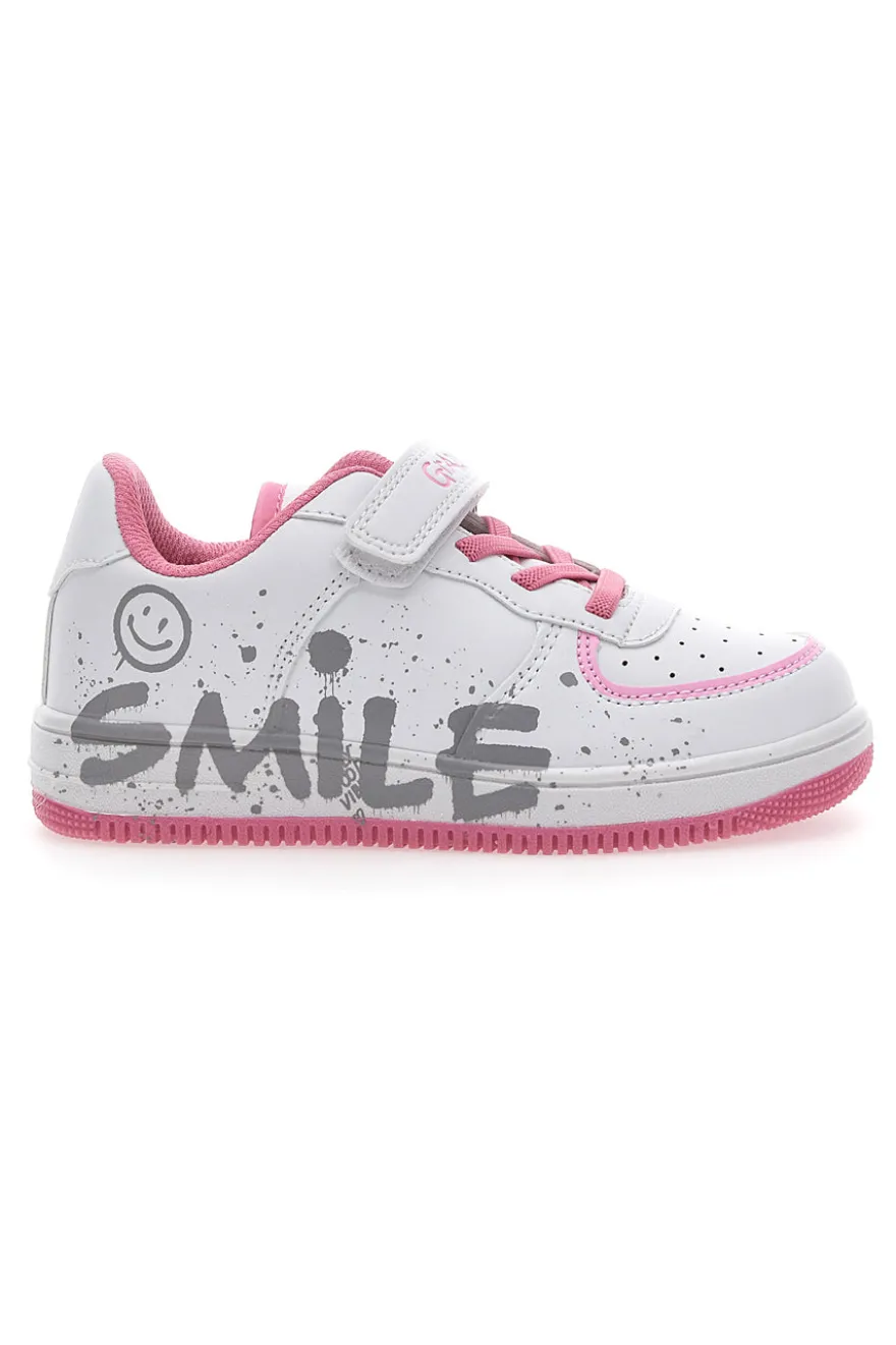 Sneakers Bianche e Rosa Grazie 2327