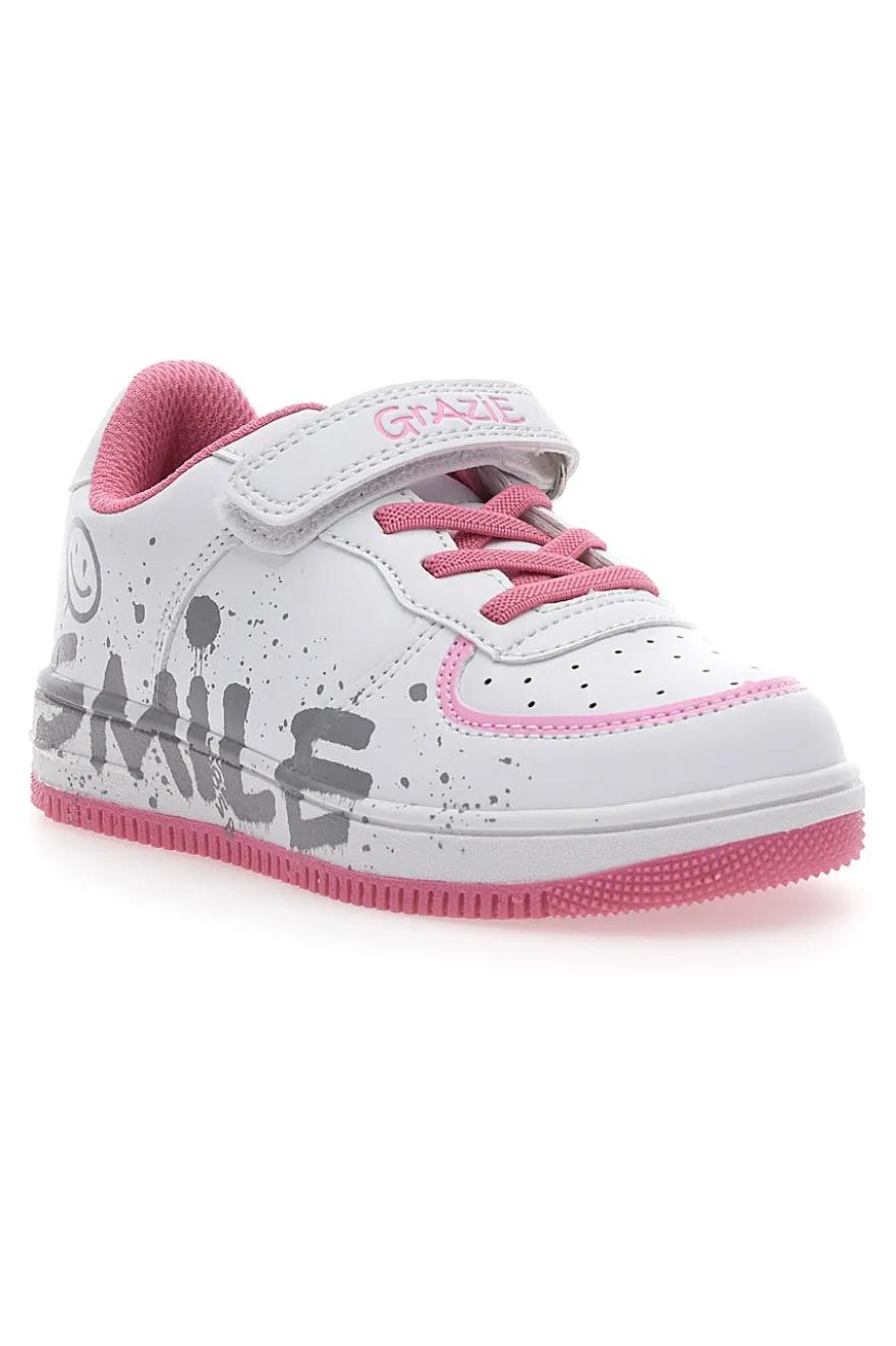 Sneakers Bianche e Rosa Grazie 2327