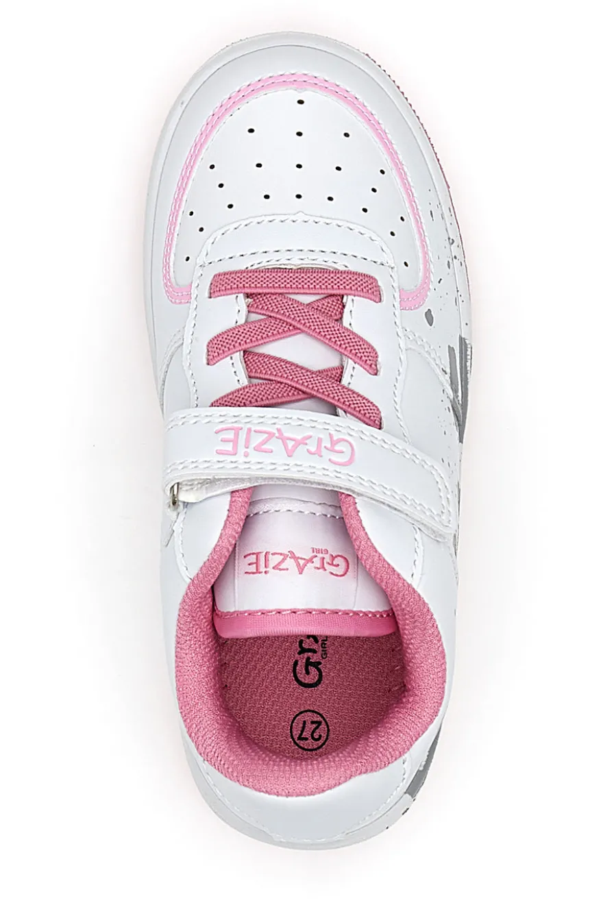 Sneakers Bianche e Rosa Grazie 2327