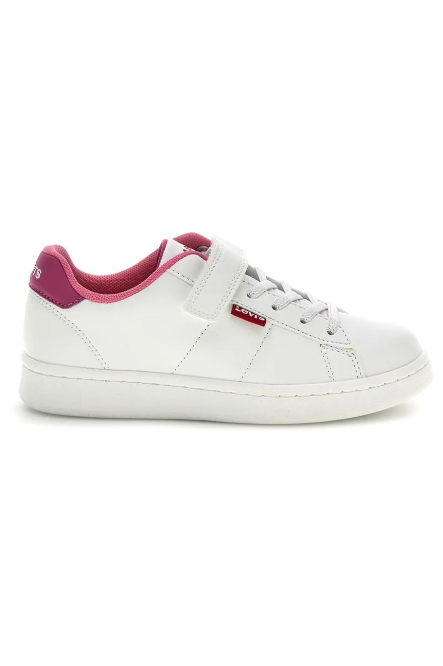 Sneakers Bianche e Rosa Levi's Bell JR