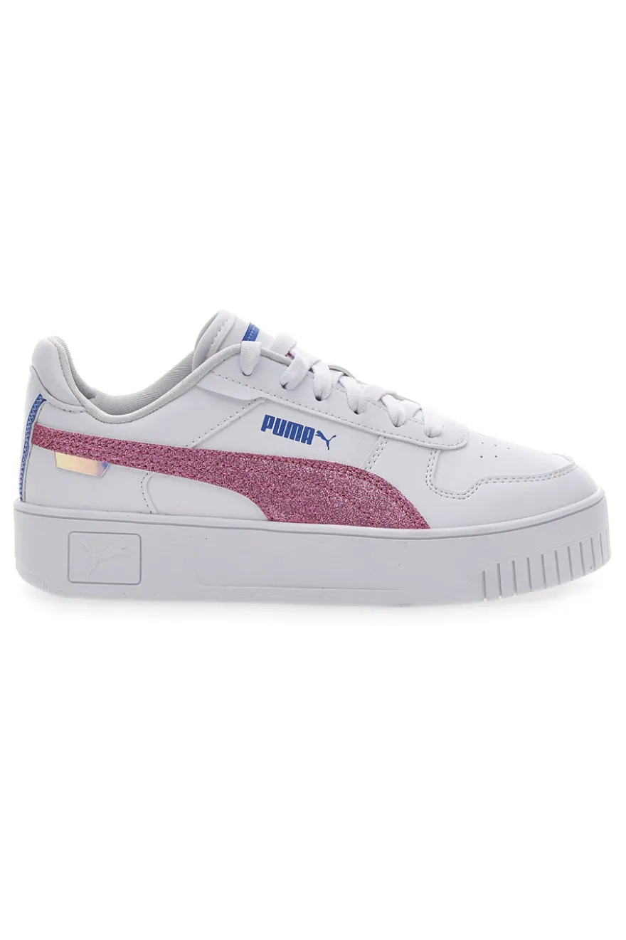 Sneakers Bianche e Rosa Puma Carina Street Deep Dive Jr