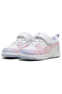Sneakers bianche e rosa Puma Rebound V6 Lo Blurry Dreams AC+ Inf