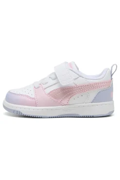 Sneakers bianche e rosa Puma Rebound V6 Lo Blurry Dreams AC+ Inf