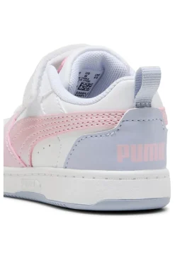 Sneakers bianche e rosa Puma Rebound V6 Lo Blurry Dreams AC+ Inf