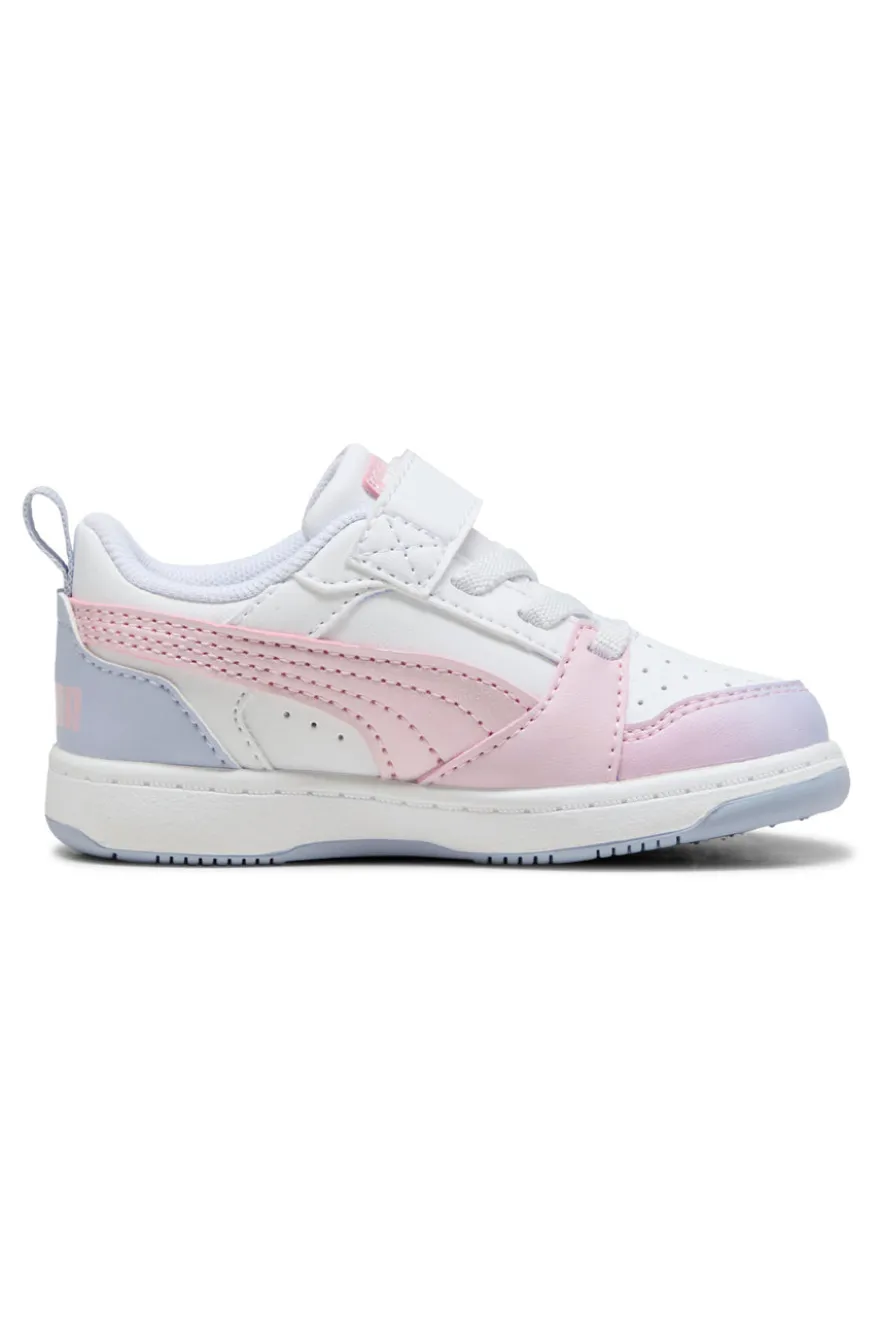 Sneakers bianche e rosa Puma Rebound V6 Lo Blurry Dreams AC+ Inf