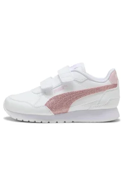 Sneakers Bianche e Rosa Puma St Runner V4 Sl Glitter V Ps