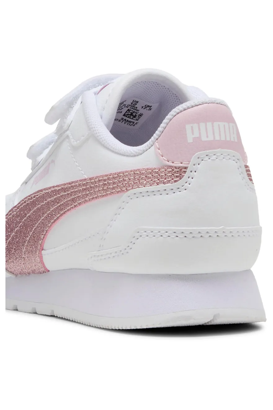 Sneakers Bianche e Rosa Puma St Runner V4 Sl Glitter V Ps