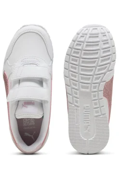 Sneakers Bianche e Rosa Puma St Runner V4 Sl Glitter V Ps