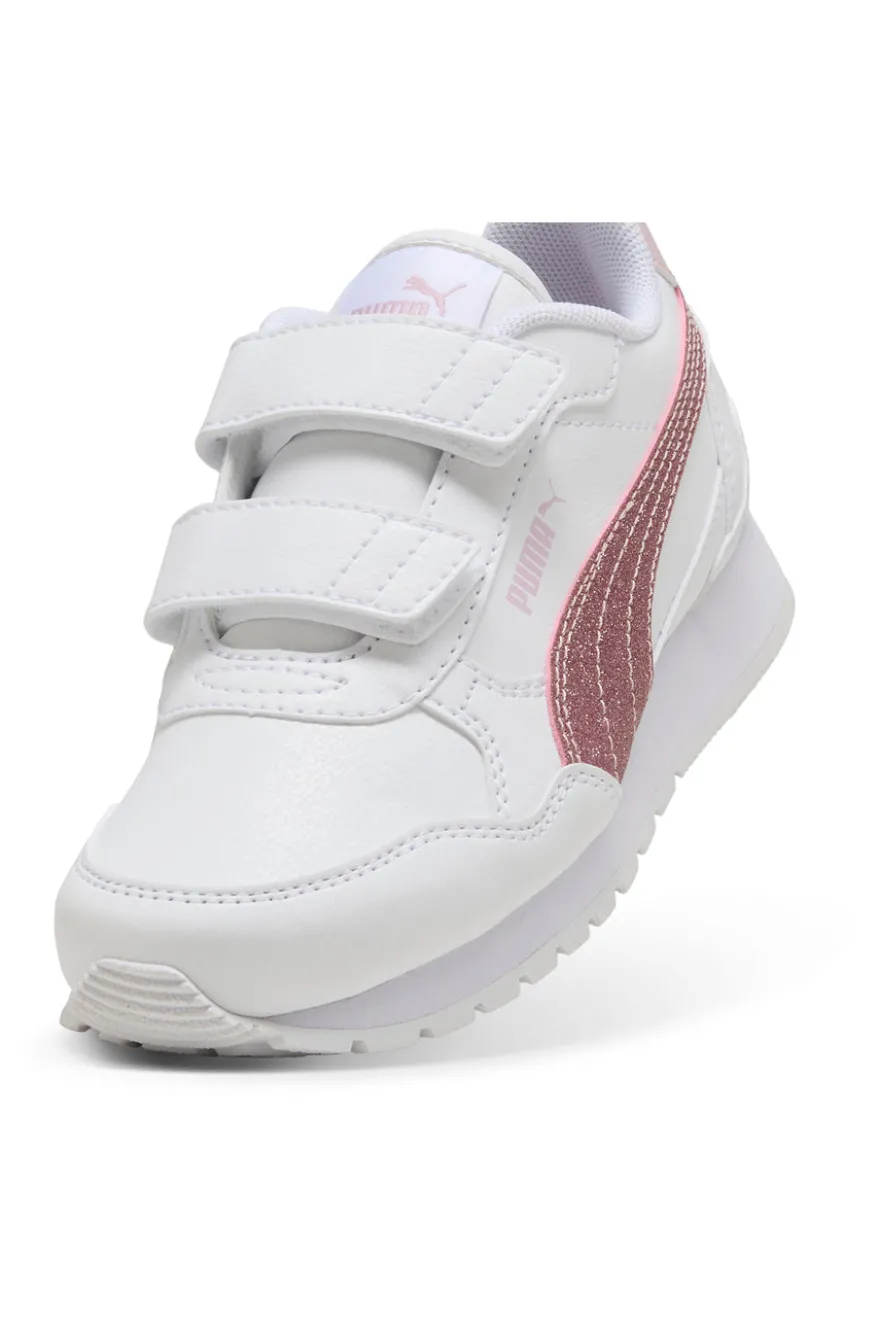 Sneakers Bianche e Rosa Puma St Runner V4 Sl Glitter V Ps