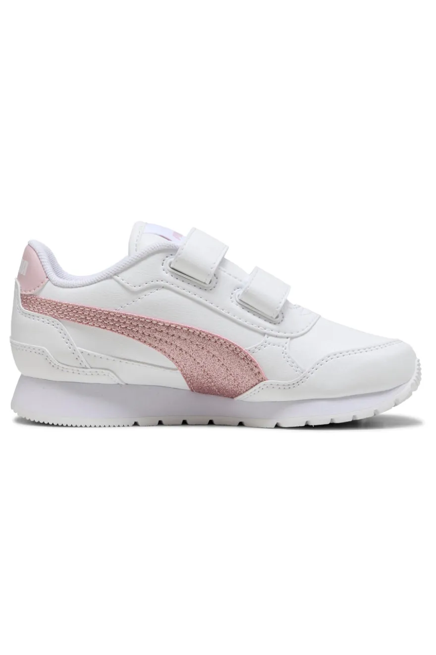 Sneakers Bianche e Rosa Puma St Runner V4 Sl Glitter V Ps