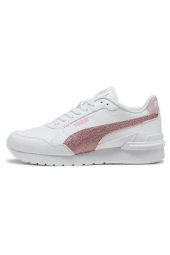 Sneakers Bianche e Rosa Puma ST Runner v4 SL Glitter Jr