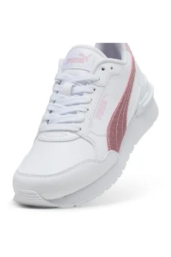 Sneakers Bianche e Rosa Puma ST Runner v4 SL Glitter Jr