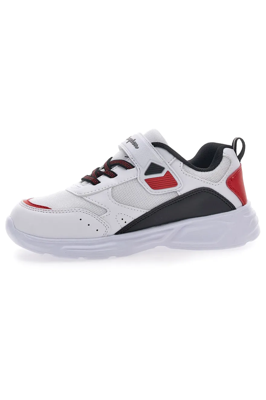 Sneakers Bianche e Rosse Con Luci Champion Wave B PS