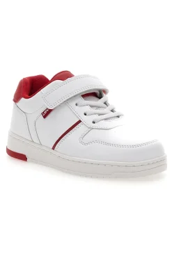 Sneakers Bianche e Rosse con Velcro LEVI'S 0079