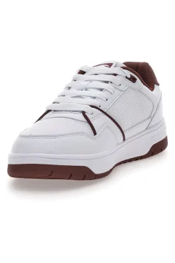 Sneakers Bianche e Rosse Con Logo Laterale Champion RD18 Lite Mesh
