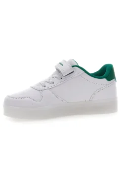 Sneakers Bianche e Verde con Velcro e Lacci Elastici CHAMPION GLW B PS