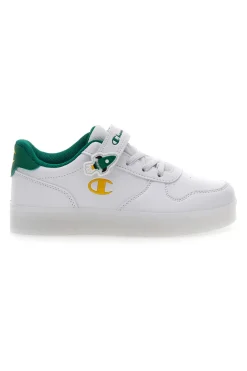 Sneakers Bianche e Verde con Velcro e Lacci Elastici CHAMPION GLW B PS