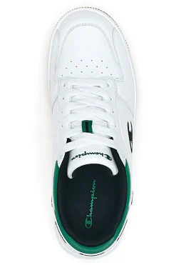 Sneakers Bianche e Verdi Con Logo Laterale Champion RD18 2 LOW