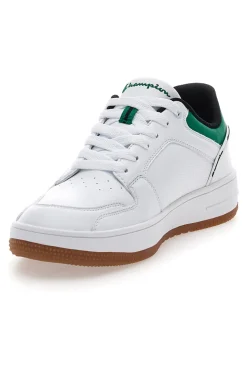 Sneakers Bianche e Verdi Con Logo Laterale Champion RD18 2 LOW