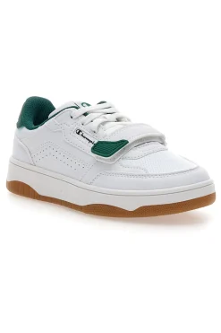 Sneakers bianche e verdi con strappo Champion RS25 U PS