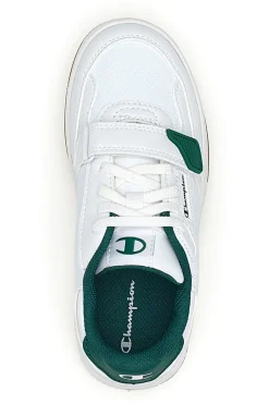 Sneakers bianche e verdi con strappo Champion RS25 U PS