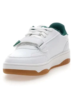 Sneakers bianche e verdi con strappo Champion RS25 U PS
