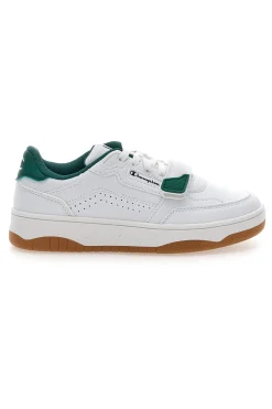 Sneakers bianche e verdi con strappo Champion RS25 U PS