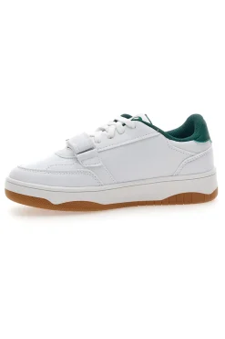 Sneakers bianche e verdi con strappo Champion RS25 U PS