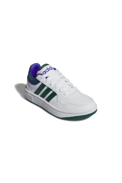 Sneakers Bianche e Verdi Adidas Hoops 3 K