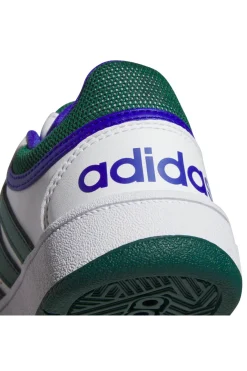 Sneakers Bianche e Verdi Adidas Hoops 3 K