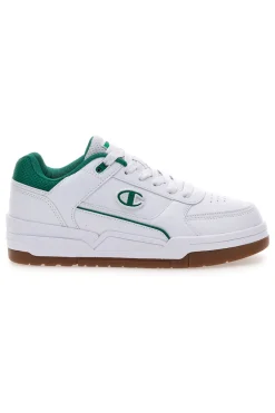 Sneakers Bianche e Verdi con Tomaia Traforata CHAMPION RD18 HERITAGE LOW