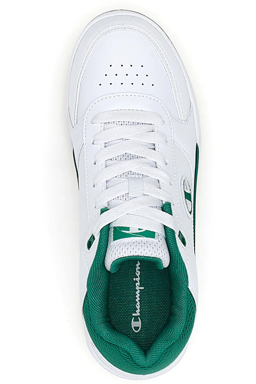 Sneakers Bianche e Verdi con Tomaia Traforata CHAMPION RD18 HERITAGE LOW