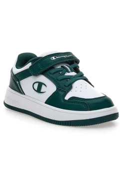 Sneakers bianche e verdi con strappo Champion RD18 2.0 Low B PS
