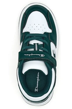 Sneakers bianche e verdi con strappo Champion RD18 2.0 Low B PS