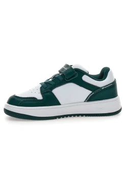 Sneakers bianche e verdi con strappo Champion RD18 2.0 Low B PS