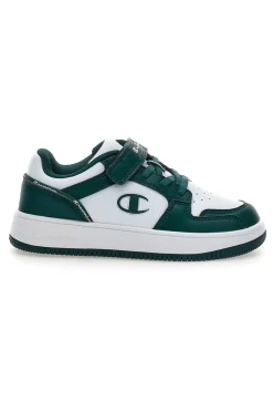 Sneakers bianche e verdi con strappo Champion RD18 2.0 Low B PS