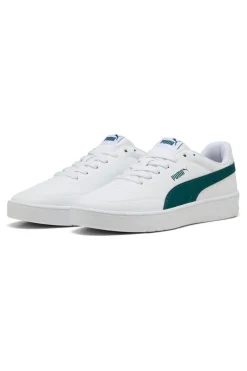 Sneakers Bianche e Verdi Puma Court Classic Clean