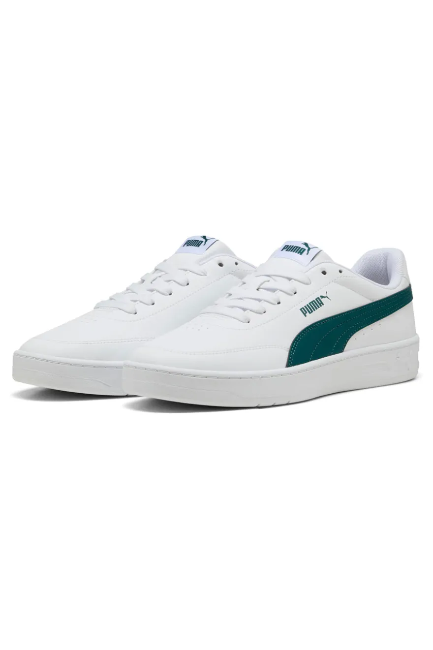 Sneakers Bianche e Verdi Puma Court Classic Clean