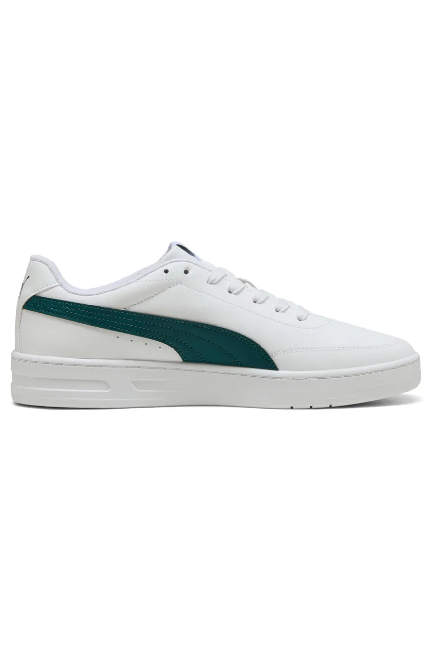 Sneakers Bianche e Verdi Puma Court Classic Clean