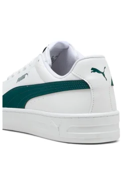 Sneakers Bianche e Verdi Puma Court Classic Clean