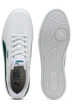 Sneakers Bianche e Verdi Puma Court Classic Clean