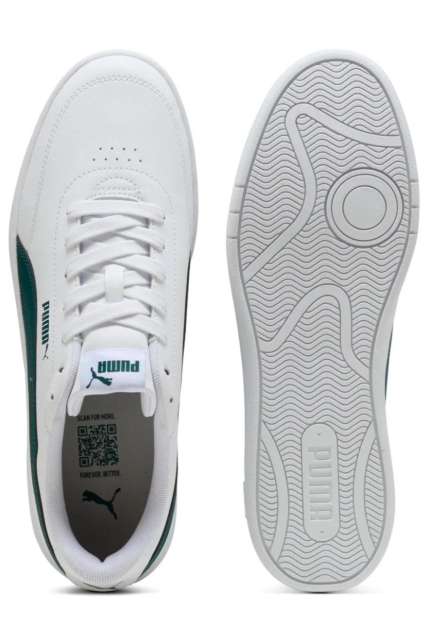 Sneakers Bianche e Verdi Puma Court Classic Clean