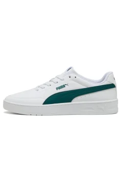 Sneakers Bianche e Verdi Puma Court Classic Clean