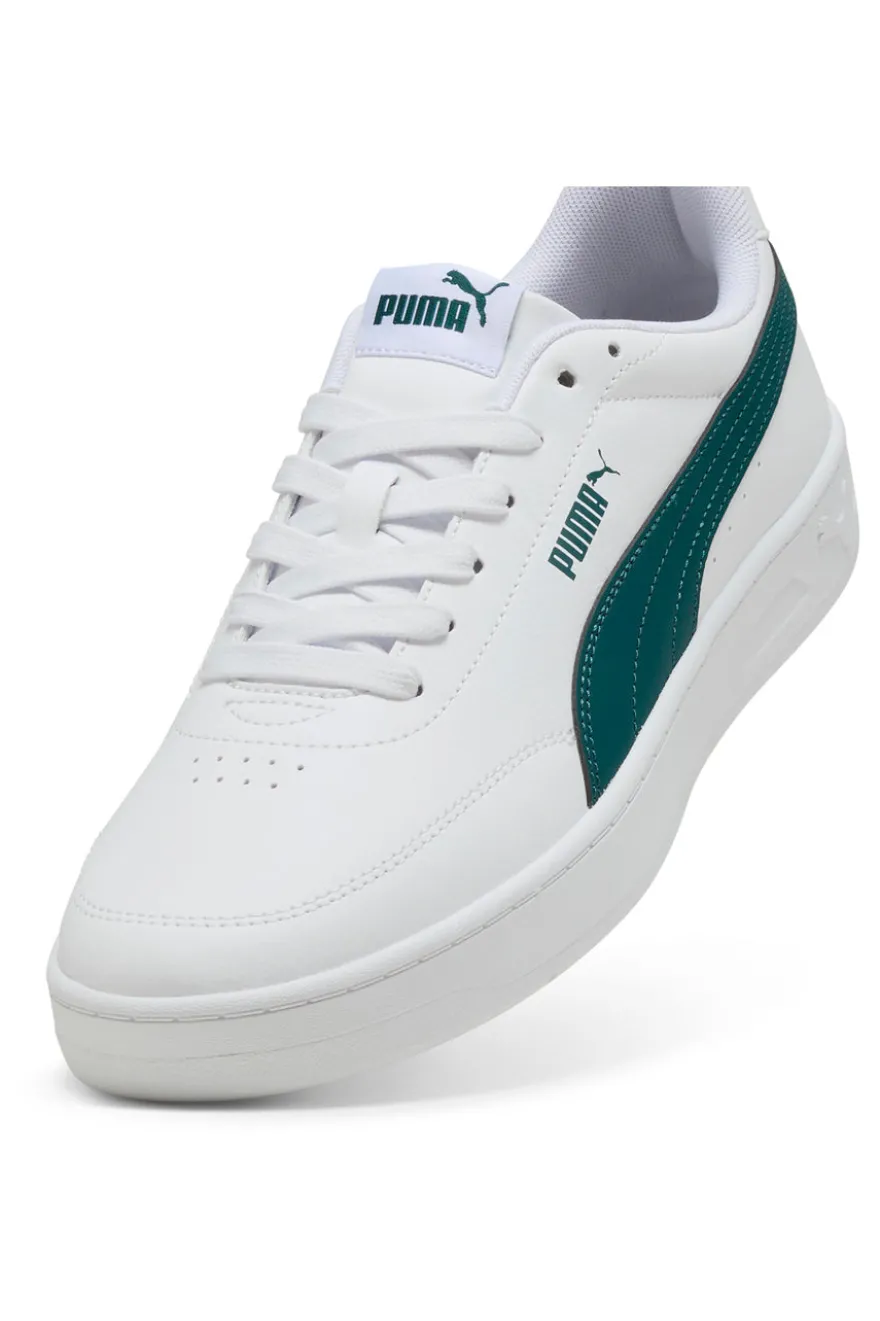 Sneakers Bianche e Verdi Puma Court Classic Clean