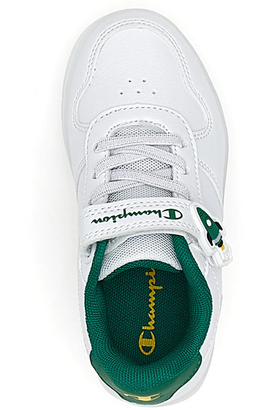 Sneakers Bianche e Verdi Con Luci Champion Glw B TD