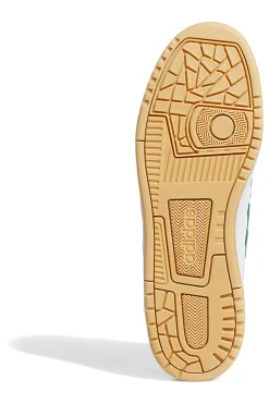 Sneakers bianche e verdi stile basket Adidas Rapid Court Low