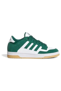 Sneakers bianche e verdi stile basket Adidas Rapid Court Low
