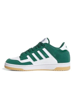 Sneakers bianche e verdi stile basket Adidas Rapid Court Low